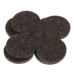 Flexi-Felt - Tampons en feutre foncé adhésifs à résistance industrielle 1 1/2" (paquet de 8)