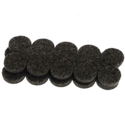 Flexi-Felt - Disque de feutre foncé adhésif à résistance industrielle 3/4" (paquet de 20)