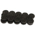 Flexi-Felt - Disque de feutre foncé adhésif à résistance industrielle 3/4" (paquet de 20)
