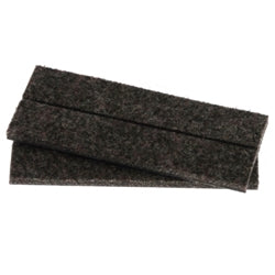 Flexi-Felt - Bandes de feutre foncé adhésives à résistance industrielle 3/4" x 4" (paquet de 4)