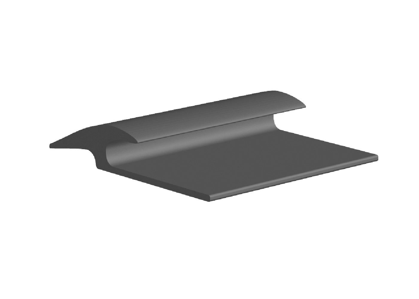 Core Flooring - Réducteur à tapis en vinyle #14 Light Grey - de 1/8" (3.2 mm) à 3/16" (4.8 mm) x 1" x 12'