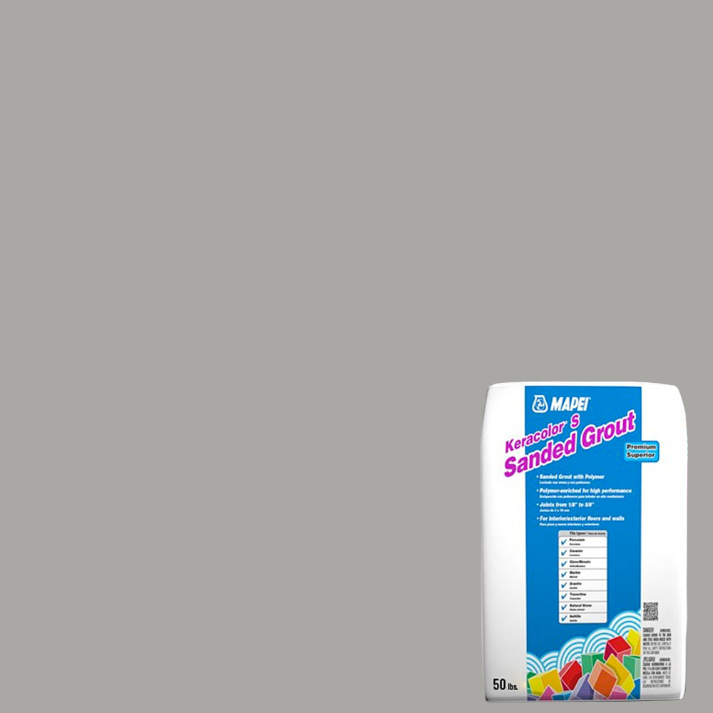 Mapei - Keracolor S Coulis avec sable et polymères #27 Argent 50 lb