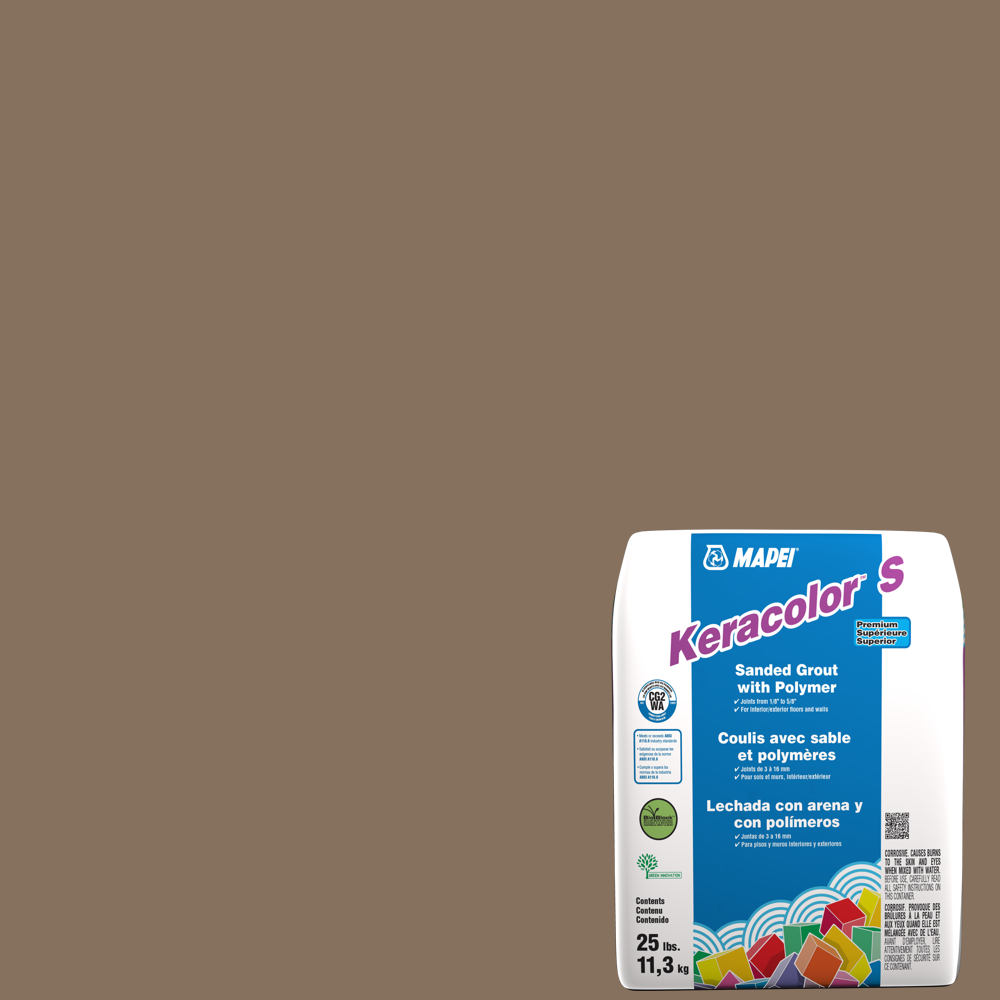 Mapei - Keracolor S Coulis avec sable et polymères #42 Moka 25 lb