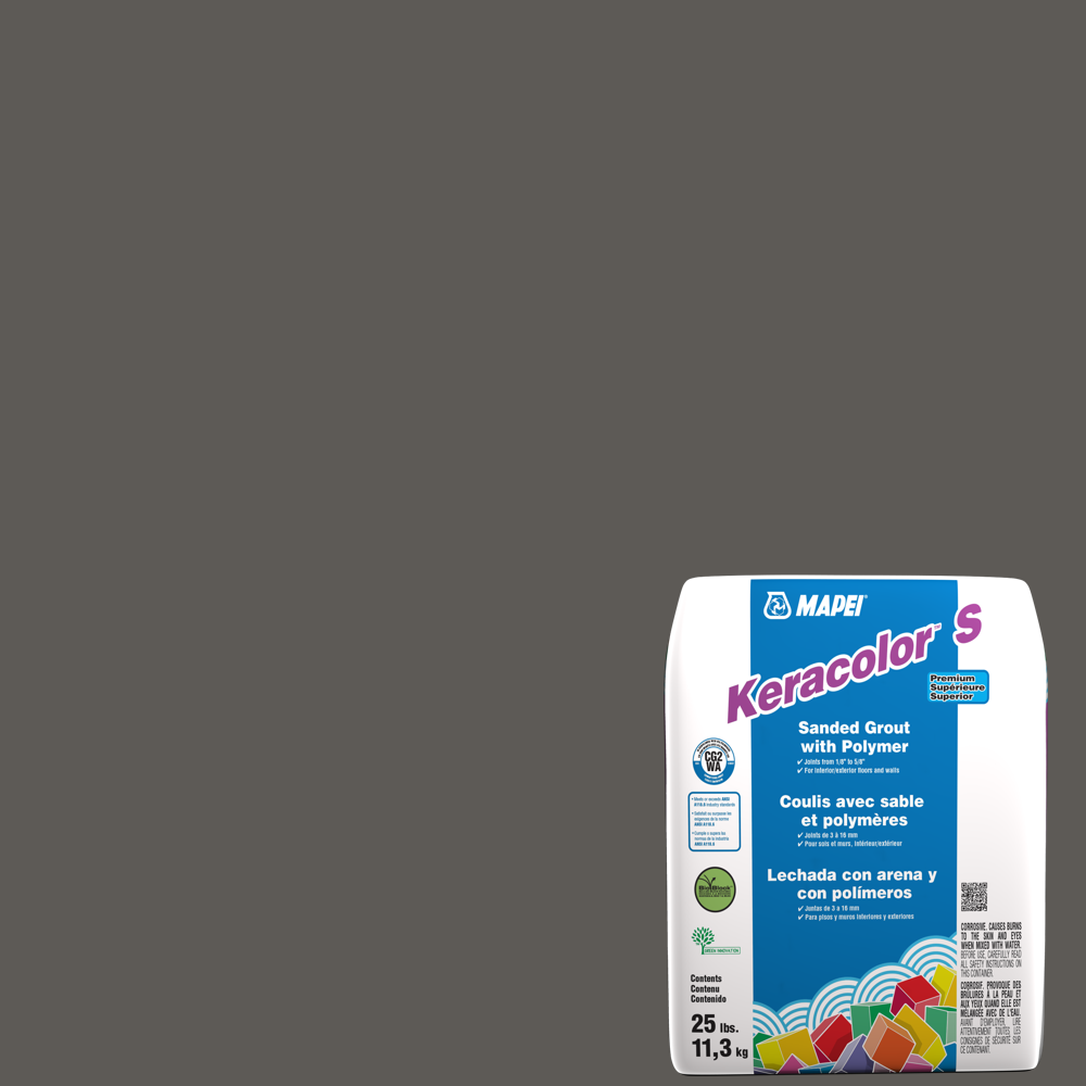 Mapei - Keracolor S Coulis avec sable et polymères #47 Anthracite 25 lb