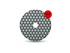 Rubi - 400 Grit Resin Dry Polishing Pad 4" ||61931