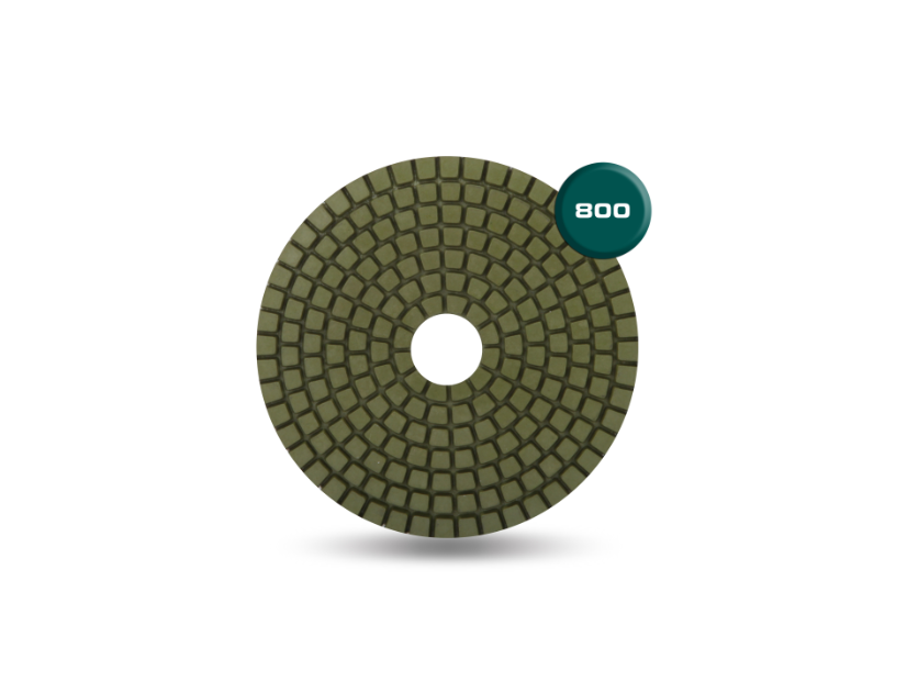 Rubi - Tampon de polissage à l'eau en résine 800 grains 4" ||61959