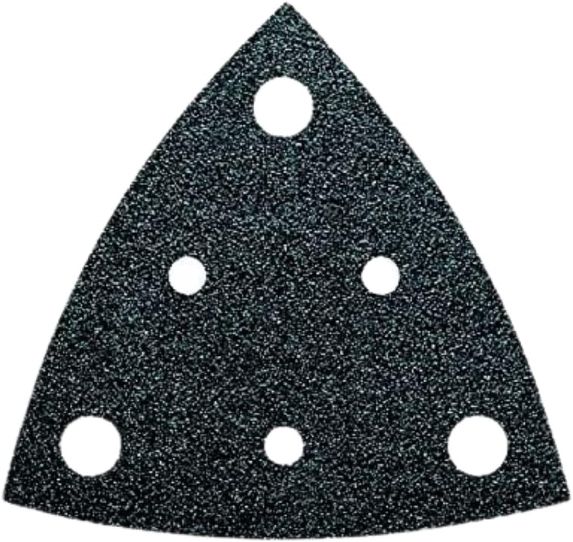 Fein - Feuilles abrasives perforées à bordures de 3-1/8" grain 120 Hook-and-Loop (paquet de 5)