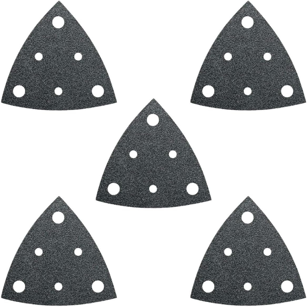 Fein - Feuilles abrasives perforées à bordures de 3-1/8" grain 180 Hook-and-Loop (paquet de 5)