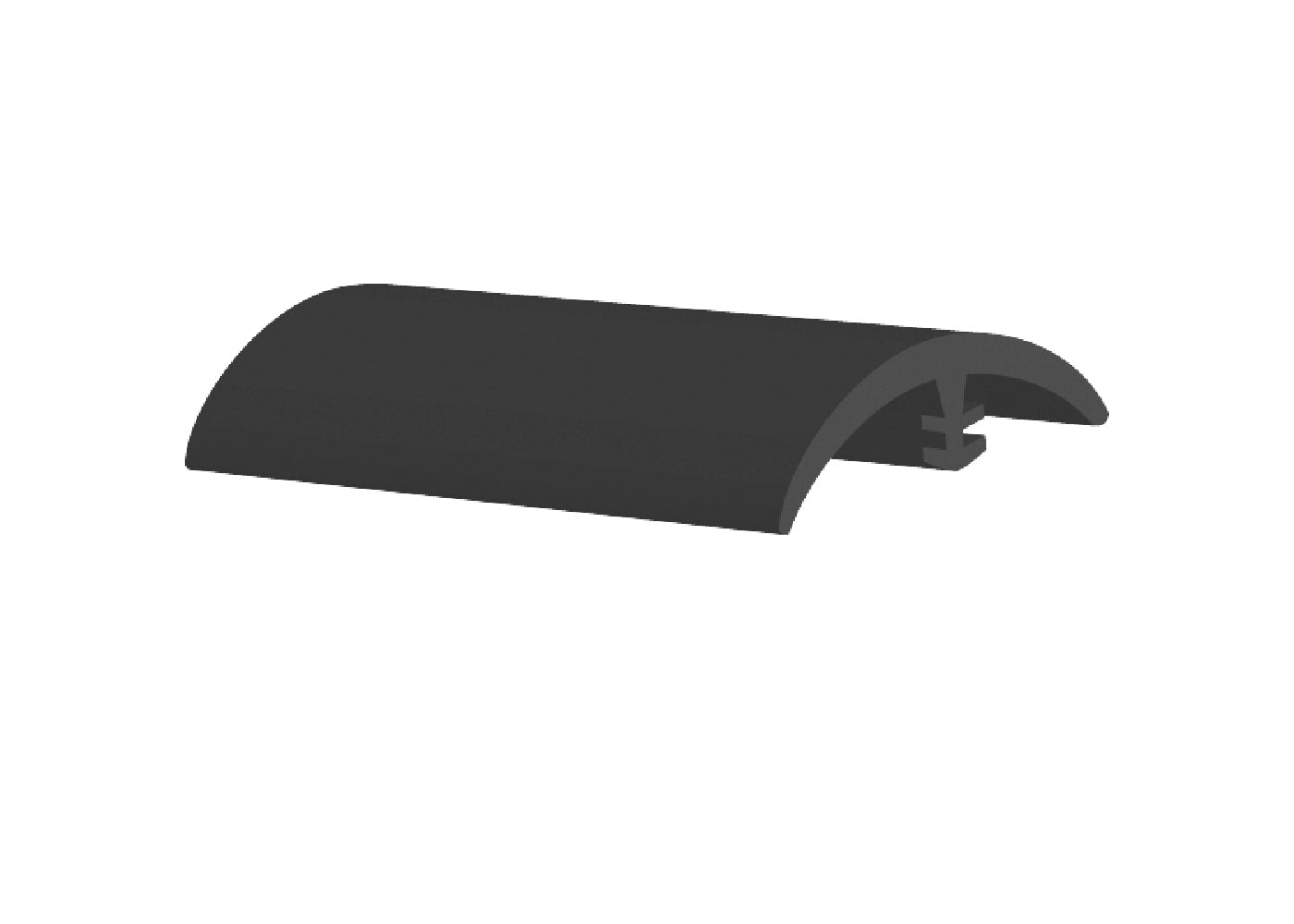 Core Flooring - Slim Trim E-Style en vinyle embossé #7 Charcoal - 1" x 12'