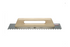 Rubi - 19" Square Notch Steel Trowel with 3/8" x 3/8" Closed Wood Handle ||65983
