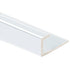 Prova - Moulure en J, Clair brillant - 1/4" x 3/4" x 8'