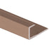 Prova - Moulure en J, Champagne satiné - 1/4" x 3/4" x 8'