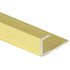 Prova - Moulure en J, Or anodisé satiné - 1/2" x 1" x 8'