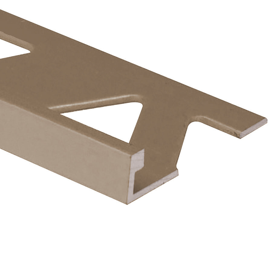 M-D PRO - Bordure de tuile plate, Titane satiné - 1/2" x 8'