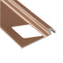 Prova - Bordure de tuile ronde, Bronze foncé satiné - 3/8" x 8'