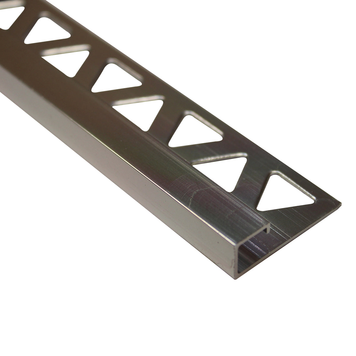 Prova - Bordure de carreau carrée, Clair brillant - 1/2" x 8'
