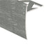 Prova - Nez de marche en aluminium Clair martelé 5/16" x 12'