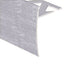 Prova - Nez de marche en aluminium Anodisé transparent martelé 5/16" x 12'