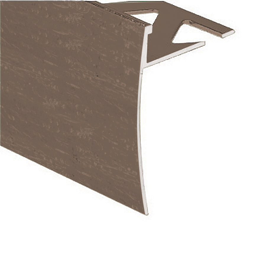 Prova - Nez de marche pour tuiles et céramique en aluminium anodisé Bright Brass - 3/8" x 12'