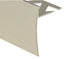 Prova - Nez de marche en céramique en aluminium martelé titane 3/8" x 12'
