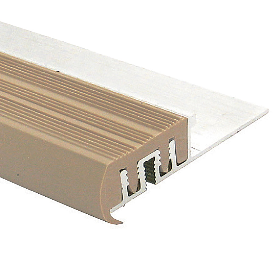 Prova - Insertion pour nez de marche antidérapant en vinyle Brun 1/2" x 8'