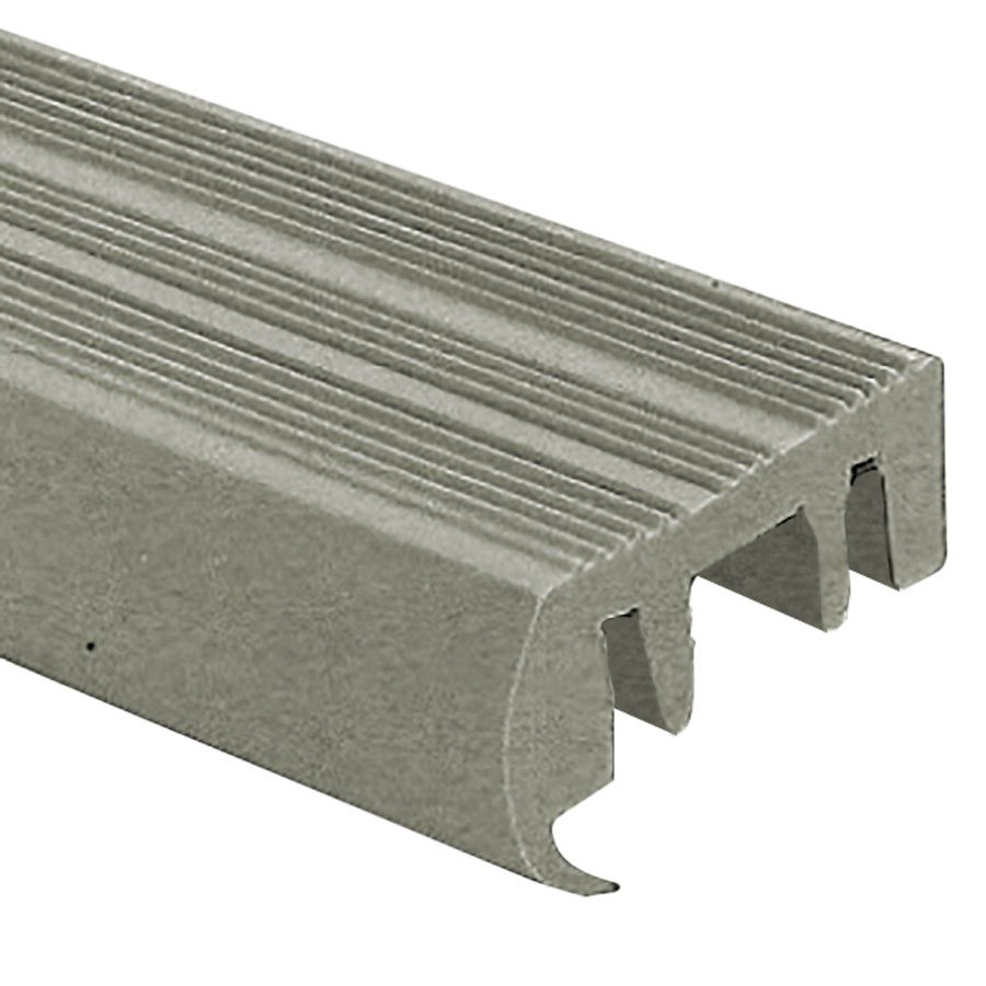 Prova - Nez de marche antidérapant - Pièce de rechange en vinyle gris - 1/2" (12.5 mm) x 8'