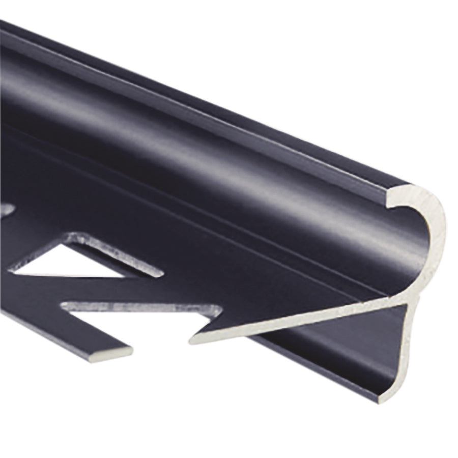 Prova - Bordure décorative à double usage, Noir satiné - 3/8" x 8'