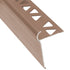 M-D PRO - Nez de marche décoratif pour carrelage, Titane satiné - 3/8" x 12'