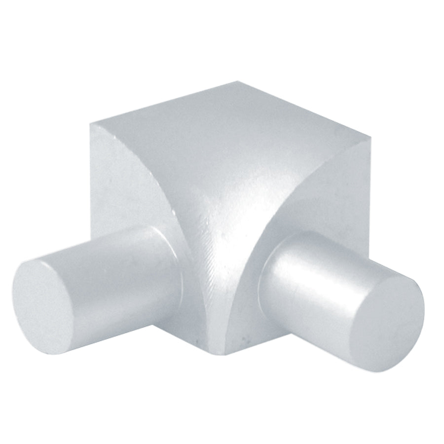 Prova - Bordure rondepour carreaux. coin intérieur - Anodisé transparent satiné (SCA) - 12.5 mm (1/2")