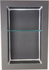 Prova - Niche de douche avec tablette de sécurité ajustable en verre - 24" x 16"
