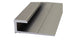 M-D PRO - Moulure d'aluminium en J pour LVT/LVP, Titane satiné 13/64" x 12'