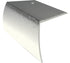 M-D PRO - Nez de marche en aluminium avec tombant Argent martelé 2" x 12'