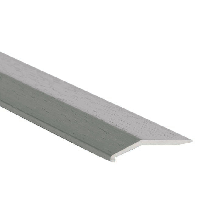 M-D PRO - Barre biseautée en aluminium résidentielle titane martelé 1" x 12'
