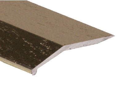 M-D PRO - Barre biseautée en aluminium, économique, laiton antique martelé 1-1/2" x 12'