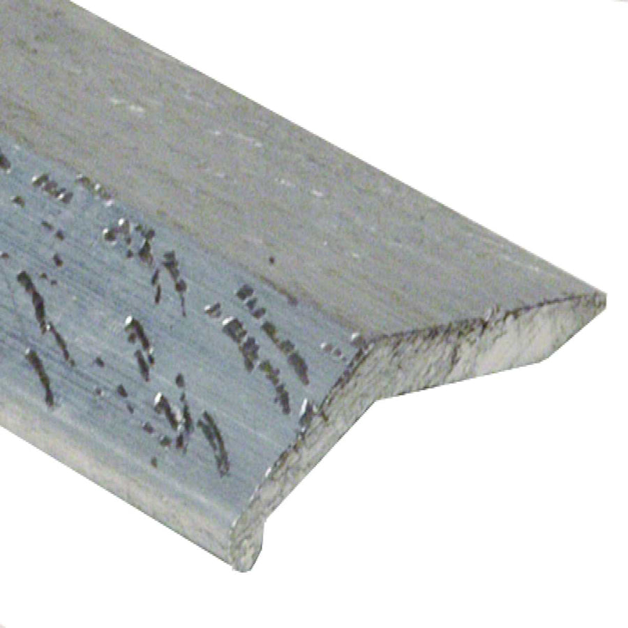 M-D PRO - Barre biseautée en aluminium résidentielle argent martelé 1-1/2" x 12'