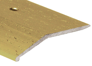 M-D PRO - Barre biseautée en aluminium commerciale or anodisé martelé 2" x 12'