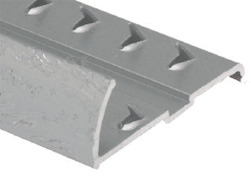 M-D PRO - Moulure en aluminium pour tapis résidentiel avec punaises Argent martelé 9/16" x 144"