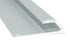 M-D PRO - Bordure de finition en aluminium pour revêtement de sol résilient Clair anodisé satiné 1/8" x 12'