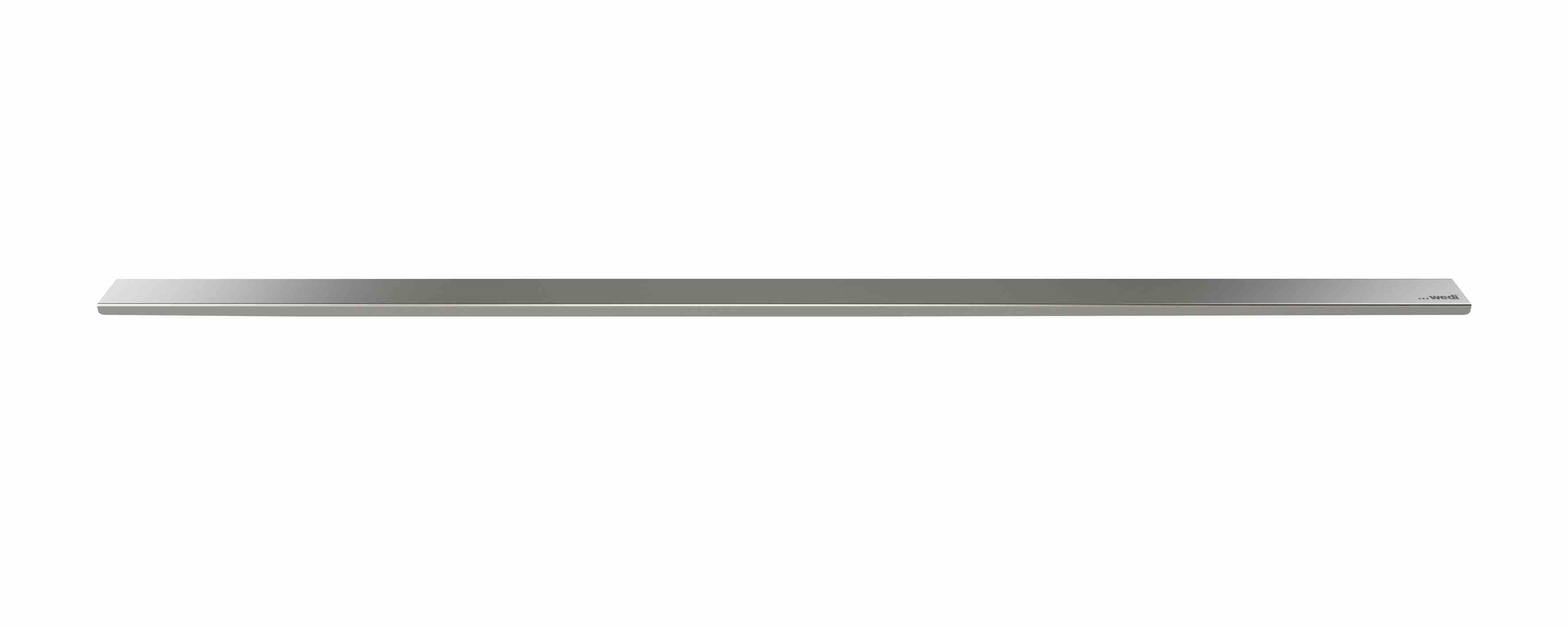 Wedi - Plaque de couverture de drain Fundo Riolito en acier inoxydable - Modèle Standard - 1 5/8" x 43 1/4" x 3/4"