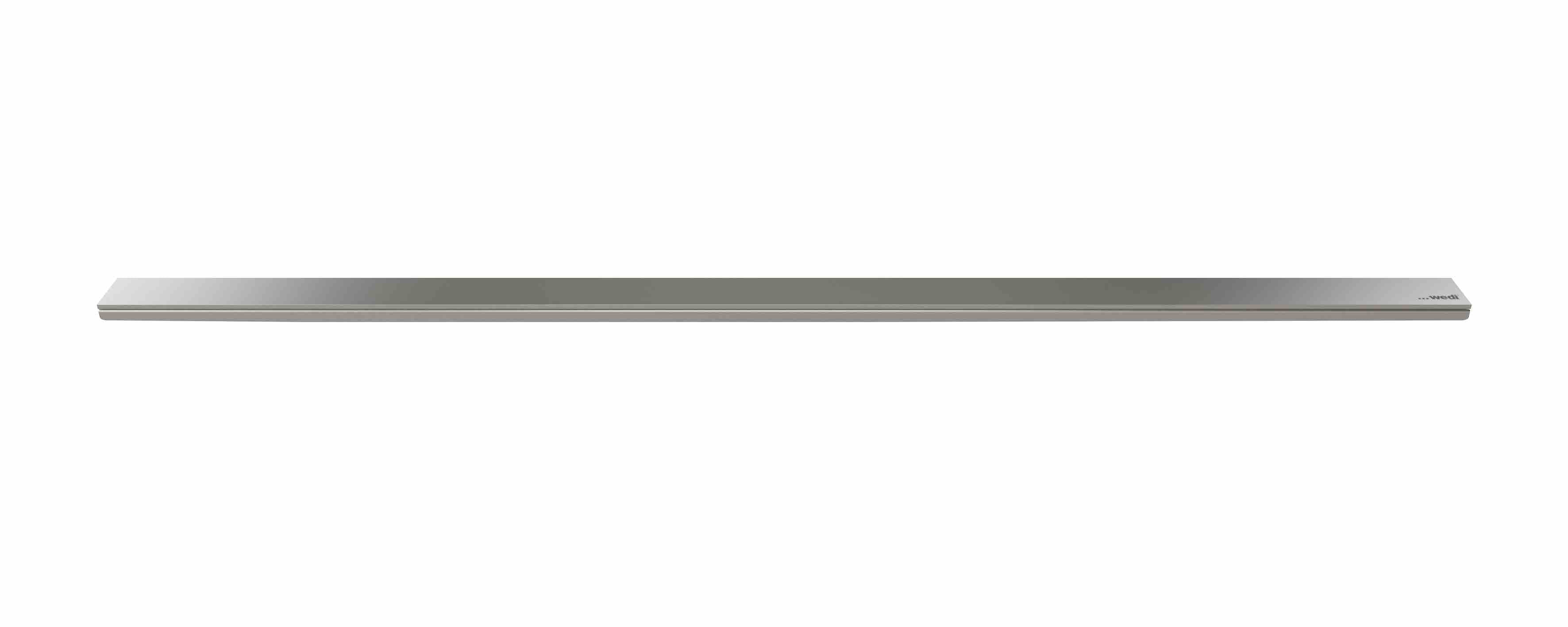 Wedi - Plaque de couverture de drain Fundo Riolito en acier inoxydable - Modèle Exclusive - 1 5/8" x 43 1/4" x 3/4"