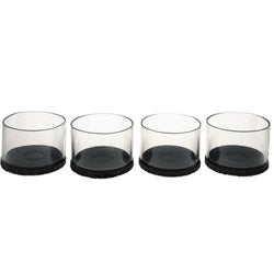 Flexi-Felt - Tube transparent avec feutre brun foncé 1 3/4" à 2" (paquet de 100)