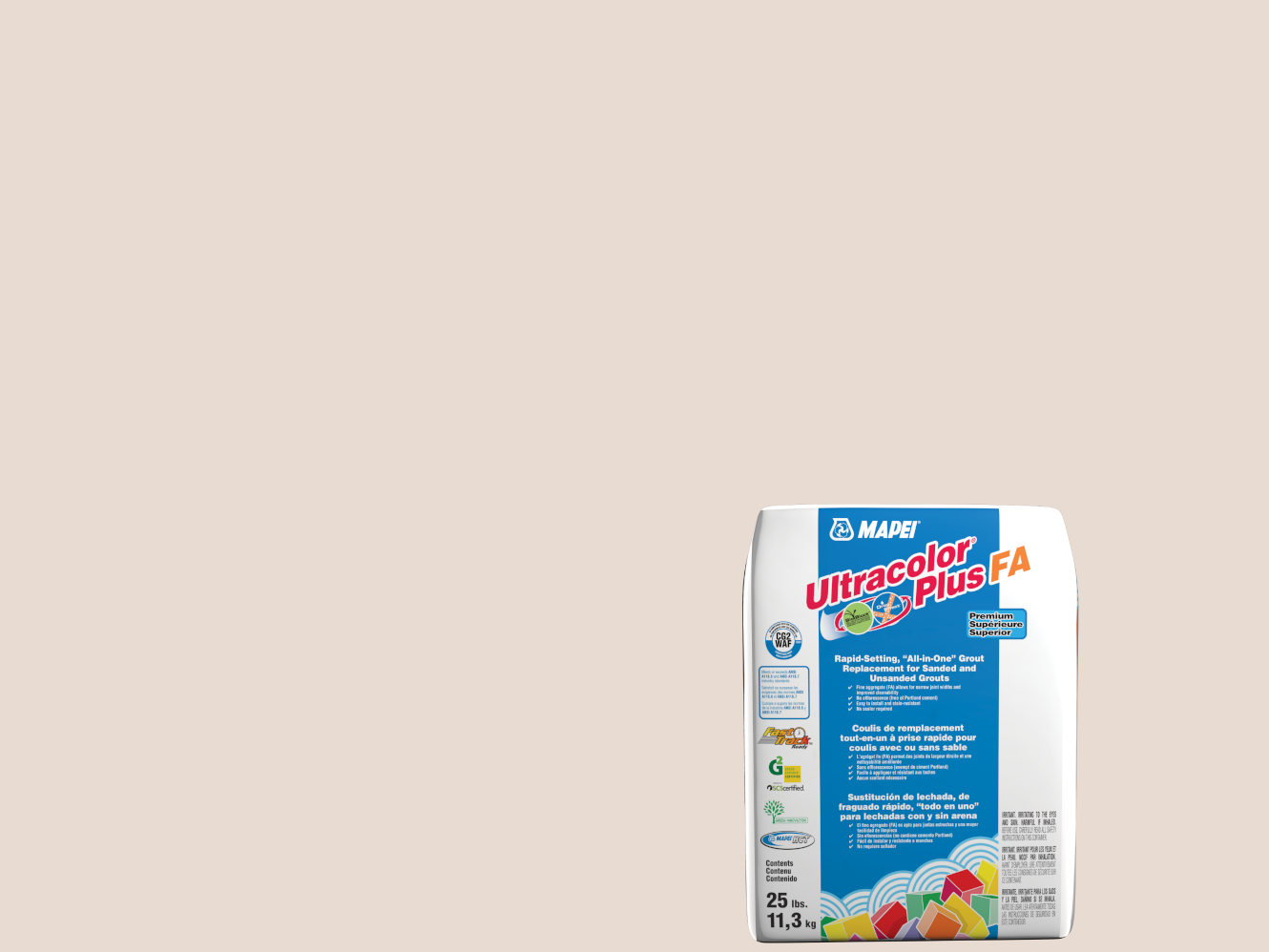 Mapei - Coulis Ultracolor Plus FA #5222 Beurre de Miel 25 lb