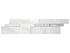Anatolia - Mosaïque de pierre naturelle Bianco Venatino Cubic Panel adoucie - 6" x 24"
