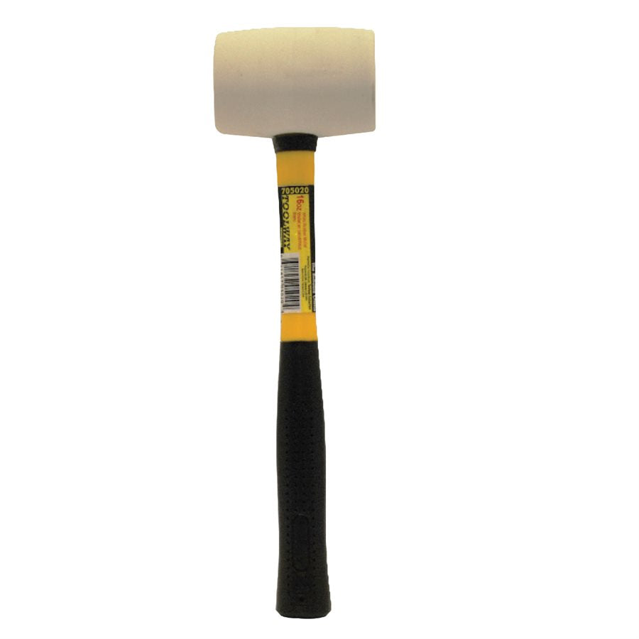 Toolway - Maillet en caoutchouc blanc 16 oz
