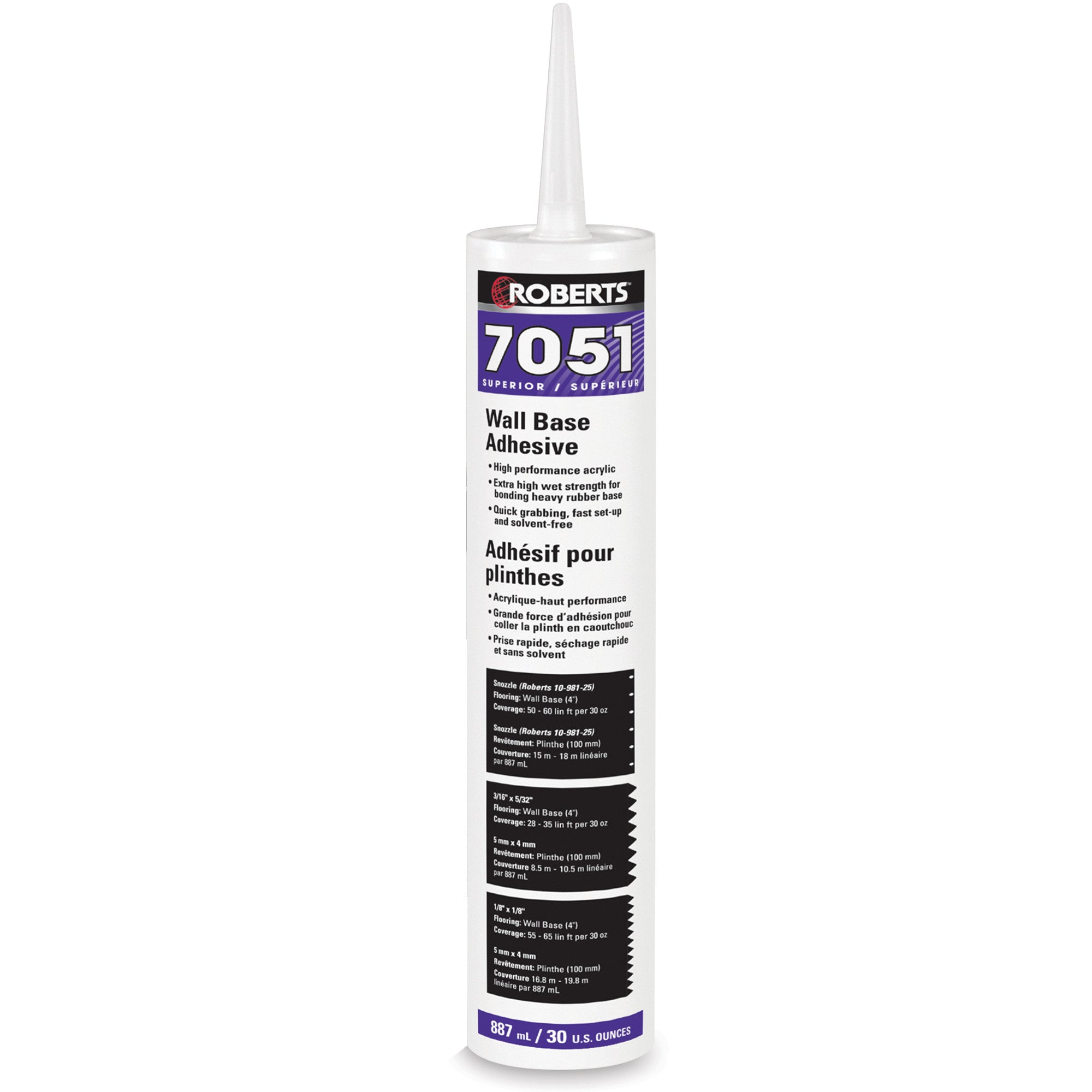 Roberts - Adhésif pour plinthes murales 887 mL