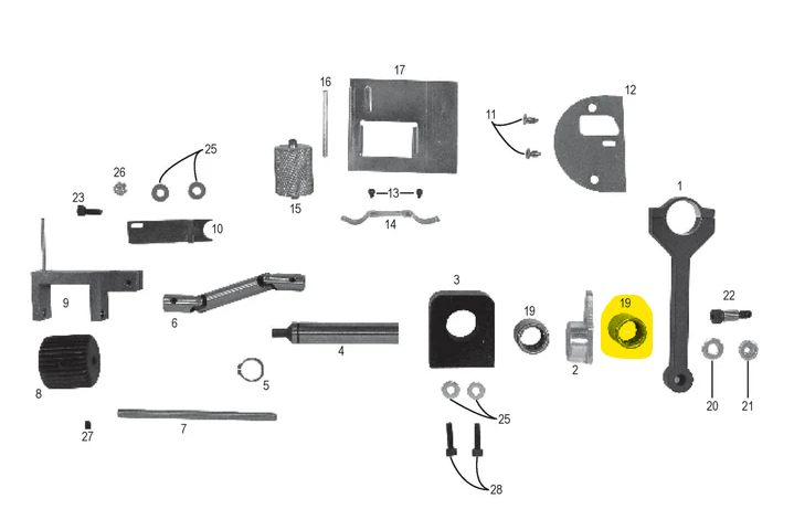 National Flooring Equipment - Douille de remplacement 5/8" ID pour National 126 Relieuse à tapis à simple traction Brute