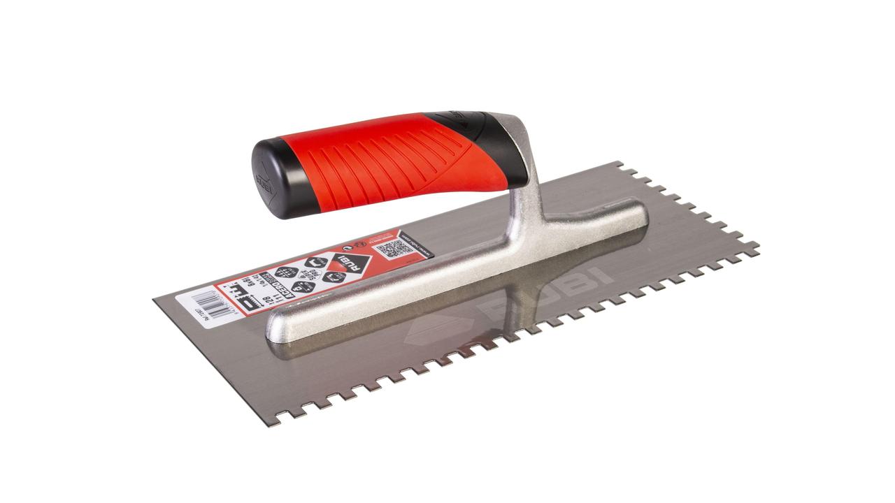 Rubi - Truelle à dents carrées RubiFlex 11" en acier 1/4" x 1/4"