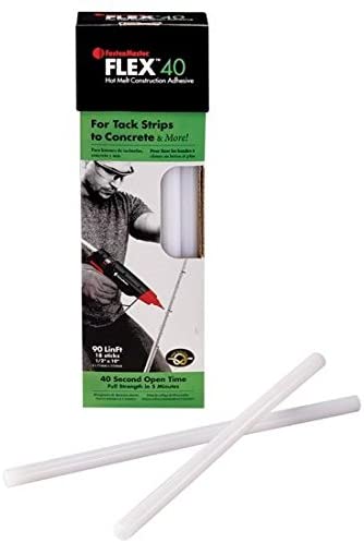 FastenMaster - Bâtonnets de colle Flex 40 HotMelt pour bandes de fixation au béton 1/2" x 10" (paquet de 1 lb)