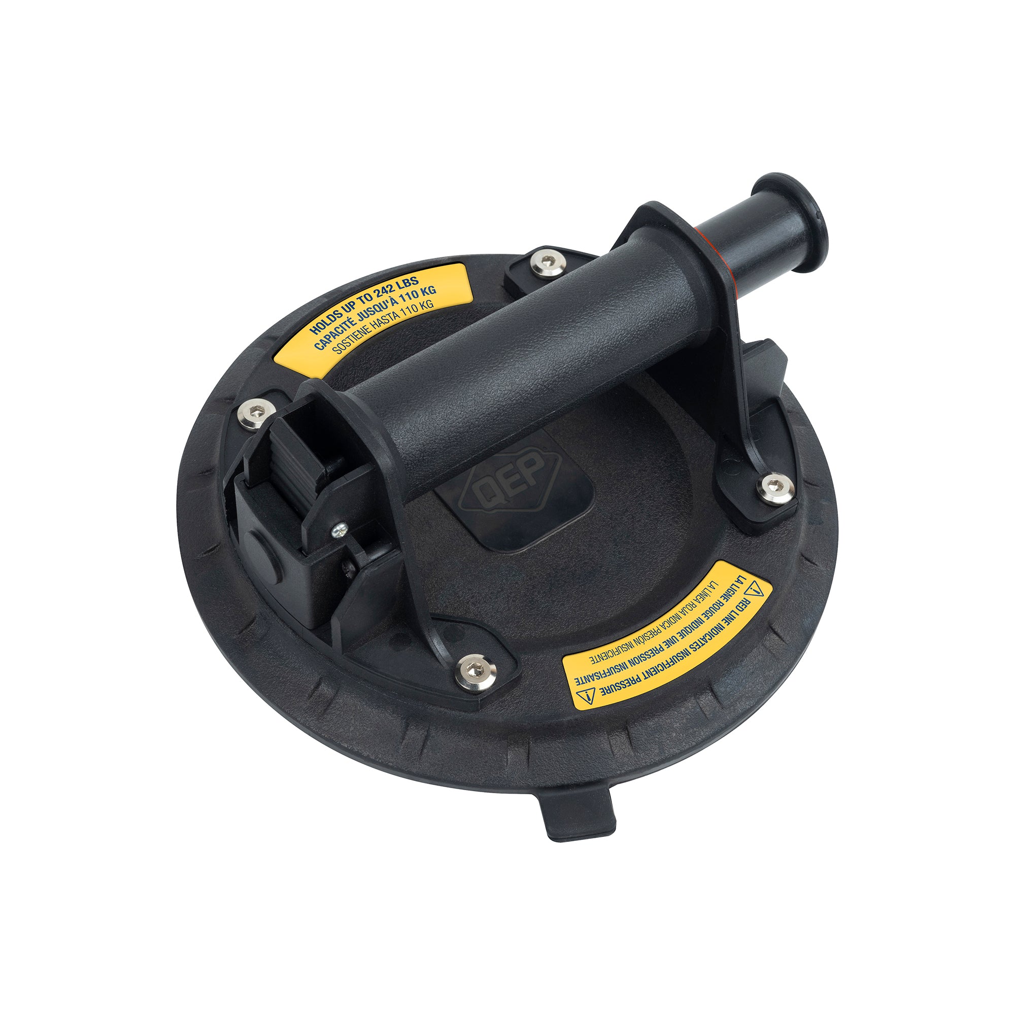 QEP - Ventouse de 8" pour carrelage grand format, avec une capacité de levage de 242 lb