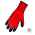 Terra - Gants enduits de mousse latex rouge - medium/large